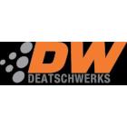 DeatschWerks logo featuring DW initials, known for high-performance fuel system components and automotive innovation.