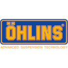 Öhlins logo showcasing advanced suspension technology for motorcycles and cars.