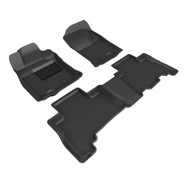 3D MAXpider Floor Mat For TOYOTA 4RUNNER 5-SEAT 2014-2024 KAGU BLACK R1 R23D MAXpider