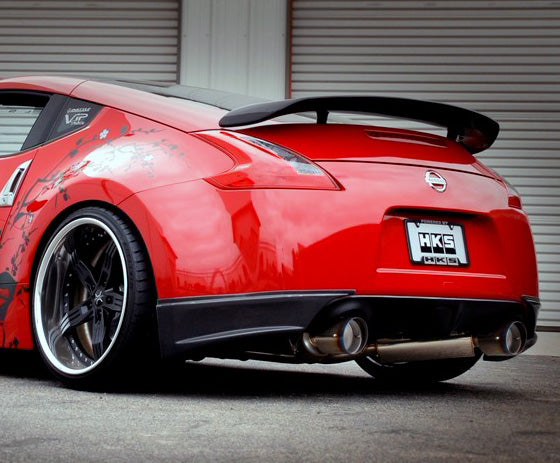 HKS Full Dual Ti Tip Exhaust System For 2008-21 Nissan 370Z/Z34