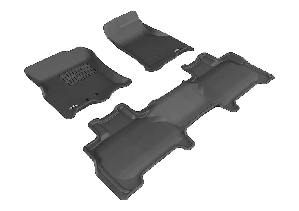 3D MAXpider Floor Mat For LINCOLN NAVIGATOR 2011-2017 KAGU BLACK R1 R2 BUCKET SEAT WITH CENTER CONSOLE3D MAXpider