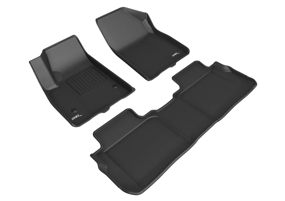 3D MAXpider Floor Mat For GMC ACADIA 5-SEATS 2017-2023 KAGU BLACK R1 R23D MAXpider