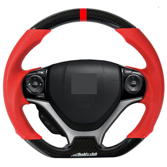 Buddy Club Sport Steering Wheel Carbon for 2012-15 Honda Civic Time Attack