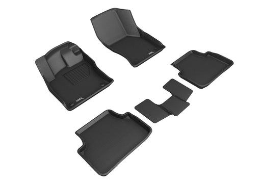 3D MAXpider Floor Mat For VOLKSWAGEN JETTA 2019-2024 KAGU BLACK R1 R2 (3PCS R2)3D MAXpider