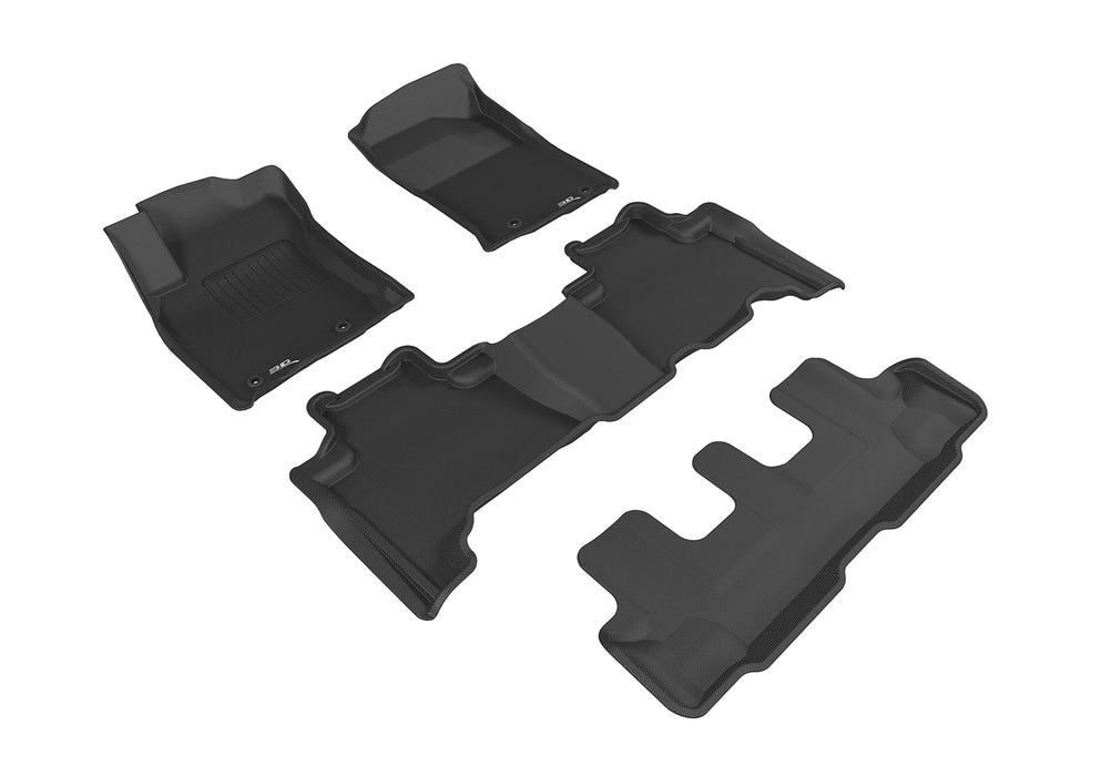 3D MAXpider Floor Mat For LEXUS GX460 2014-2023 KAGU BLACK R1 R2 R33D MAXpider