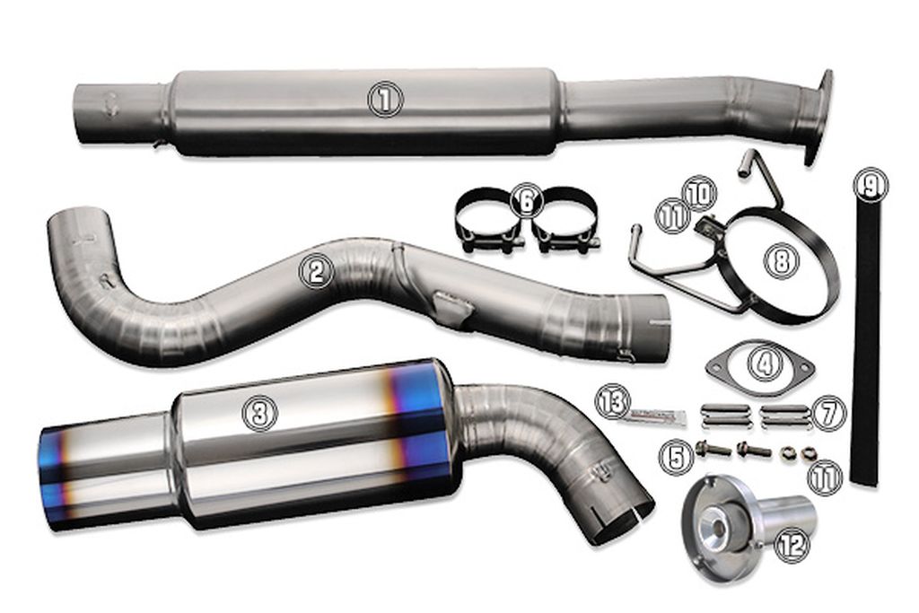 Tomei Ti Exhaust Replacement Part for 12-21 FRS/BRZ/86 TB6090-SB03C Type-80 - Muffler #3