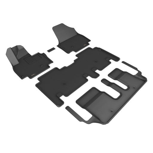 3D MAXpider Floor Mat For KIA EV9 7-SEAT 2024 KAGU BLACK R1 R2 R33D MAXpider