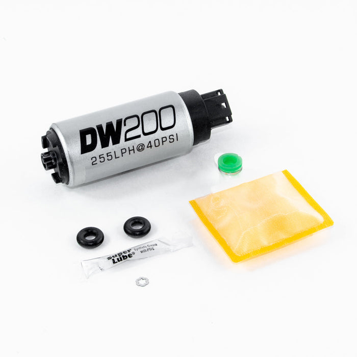 DeatschWerks DW200 255Lph In-Tank Fuel Pump w/Install Kit for 95-98 Mitsubishi DSM Eclipse Turbo AWD