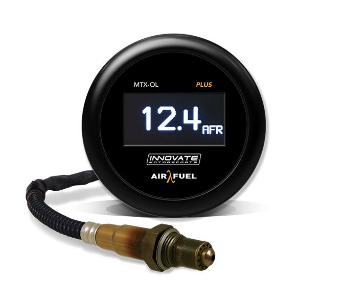 Innovate Motorsports MTX-OL PLUS Digital Air/Fuel Ratio OLED Gauge w/O2 Sensor 3 ft Cable