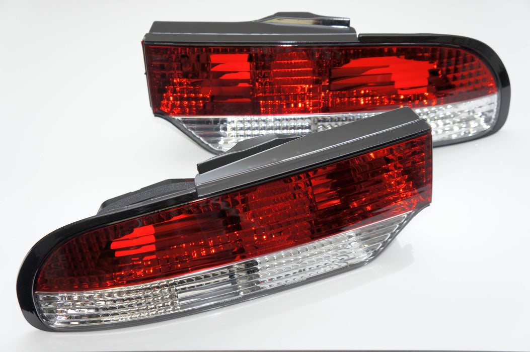 Circuit Sports Rear Clear Tail Light Kit for 89-94 Nissan 240SX S13 Hatch 3pcs