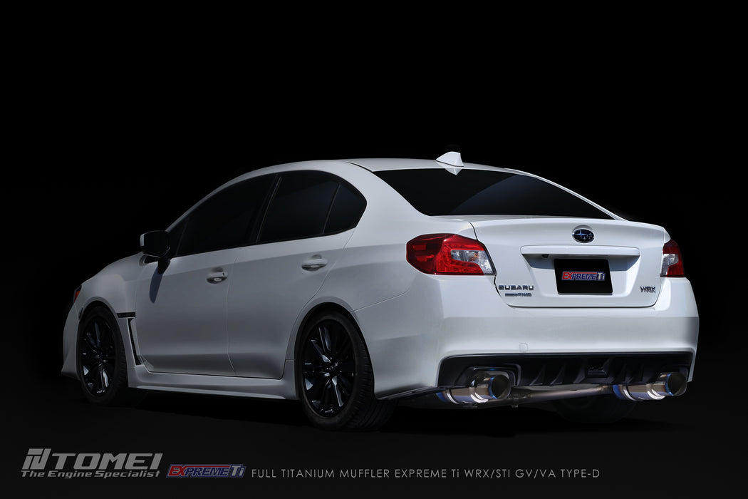 Tomei Expreme Titanium Exhaust System Type-D Dual For 2015-21 WRX FA20DIT 4dr USDM