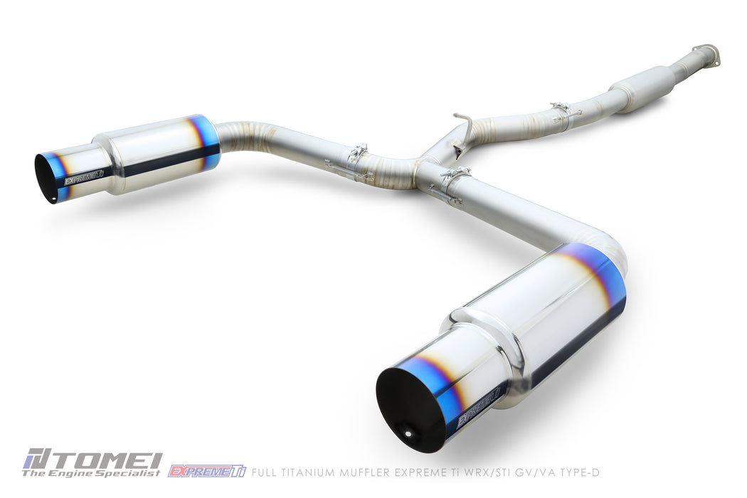 Tomei Expreme Titanium Exhaust System Type-D Dual For 2011-21 STI EJ25 4dr USDM