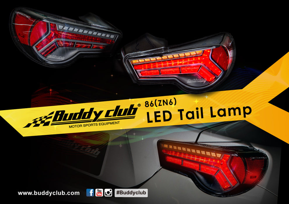 Buddy Club Sequential LED Tail Lamp Set for FT86, FRS, BRZ Version 2