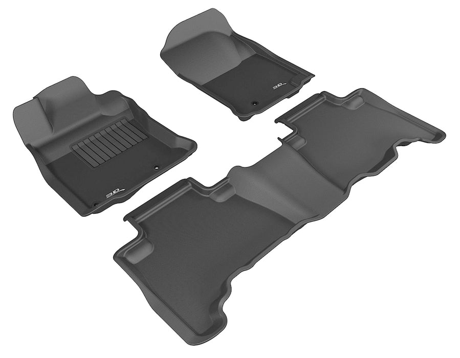 3D MAXpider Floor Mat For TOYOTA 4RUNNER 5-SEAT 2010-2012 KAGU BLACK R1 R23D MAXpider