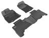 3D MAXpider Floor Mat For TOYOTA 4RUNNER 5-SEAT 2010-2012 KAGU BLACK R1 R23D MAXpider