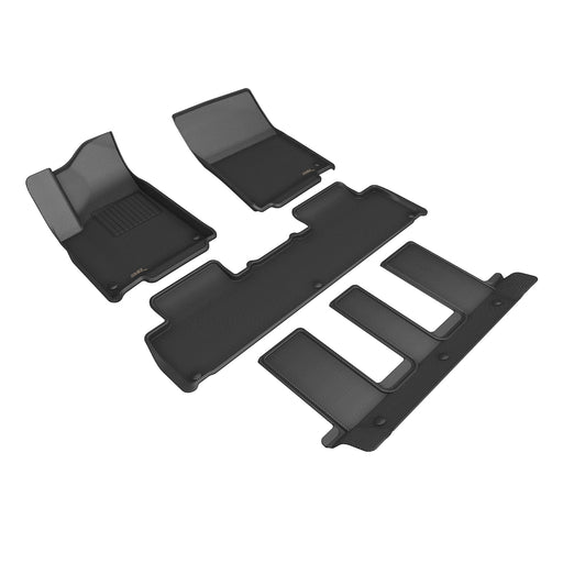 3D MAXpider Floor Mat For RIVIAN R1S 2022-2024 KAGU BLACK R1 R2 R33D MAXpider