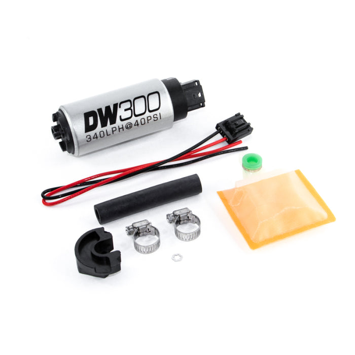 DeatschWerks DW300 340Lph In-Tank Fuel Pump w/Install Kit for 89-94 Nissan 240SX KA24DE