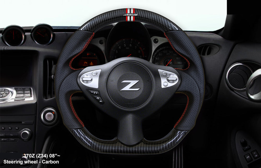 Buddy Club Sport Steering Wheel Carbon for 2009-2020 Nissan 370Z