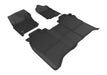 3D MAXpider Floor Mat For NISSAN TITAN / TITAN XD 2016-2024 CREW CAB KAGU BLACK R1 R2 (WITHOUT STORAGE BOX)3D MAXpider