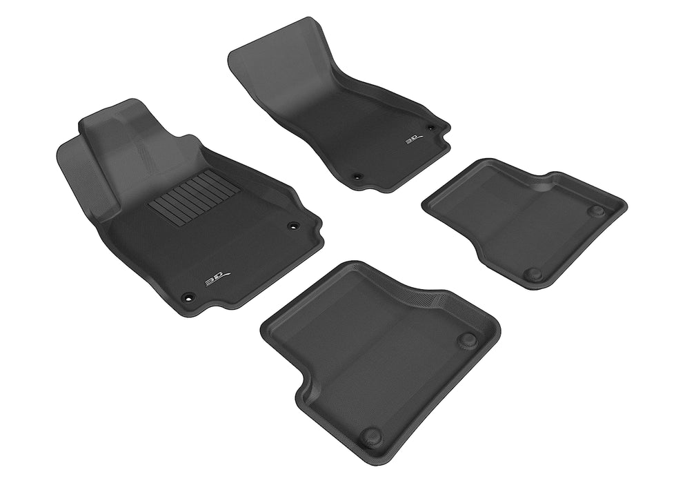 3D MAXpider Floor Mat For AUDI A6 SEDAN (C7) 2012-2018 / S6 (C7) 2013-2018 / A7 (4G8) 2012-2018 / S7 (4G8) 2013-2018 / RS 7 (4G8) 2014-2018 KAGU BLACK R1 R23D MAXpider