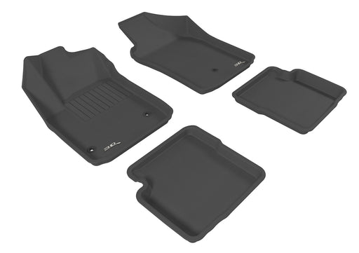 3D MAXpider Floor Mat For FIAT 500 2012-2019 KAGU BLACK R1 R23D MAXpider