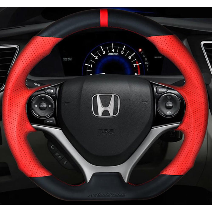 Buddy Club Sport Steering Wheel Leather for 2012-15 Honda Civic Time Attack