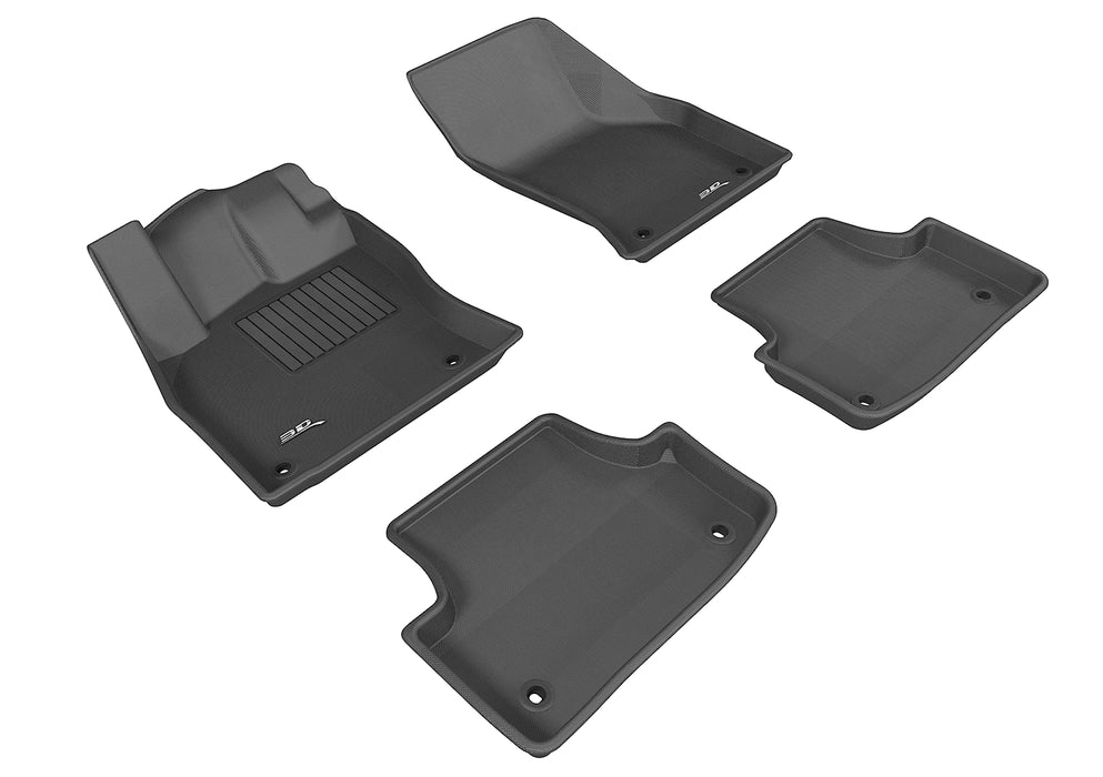 3D MAXpider Floor Mat For AUDI A3 (8V) / S3 SEDAN (8V) 2015-2020 / A3 E-TRON 2016-2018 / RS 3 (8V) 2017-2020 BLACK R1 R23D MAXpider