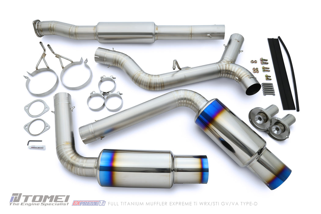 Tomei Expreme Titanium Exhaust System Type-D Dual For 2011-21 STI EJ25 4dr USDM