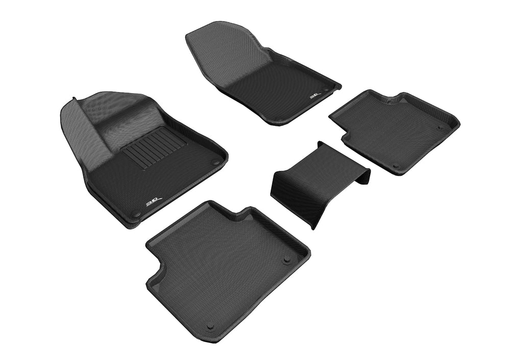 3D MAXpider Floor Mat For PORSCHE CAYENNE (9Y0) SUV 2019-2024 / CAYENNE COUPE (9Y3) 2021-2024 KAGU BLACK R1 R23D MAXpider