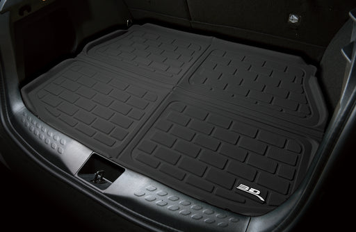 3D MAXpider Cargo Mat For VOLVO XC90 2015-2024 KAGU BLACK BEHIND 2ND ROW STOWABLE CARGO LINER3D MAXpider