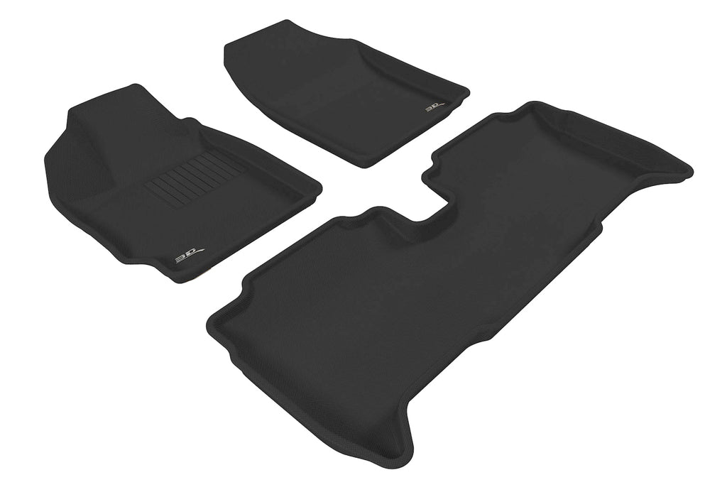 3D MAXpider Floor Mat For TOYOTA YARIS SEDAN 2007-2011 KAGU BLACK R1 R23D MAXpider