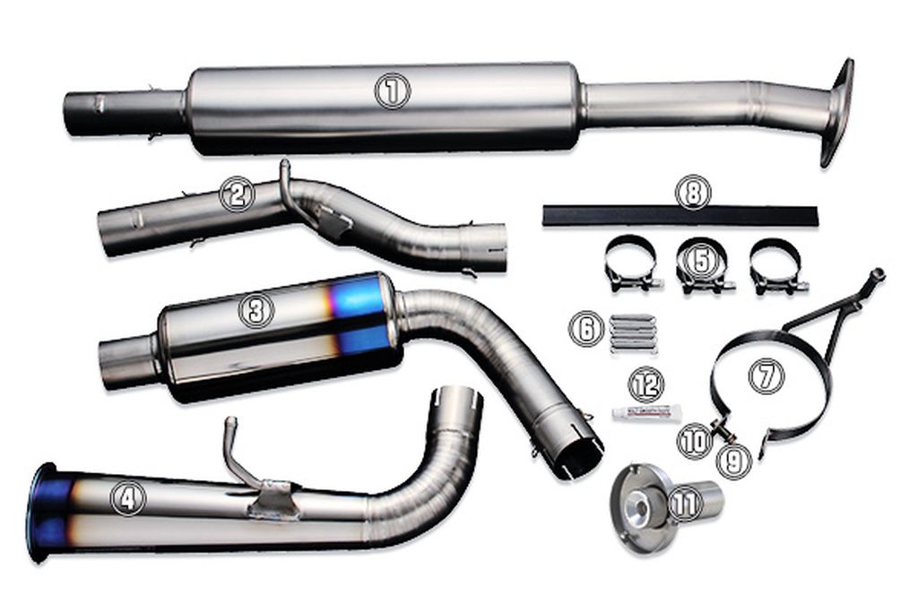 Tomei Ti Exhaust Replacement Part for 12-21 FRS/BRZ/86 TB6090-SB03A Type-60S - Tail Pipe #4