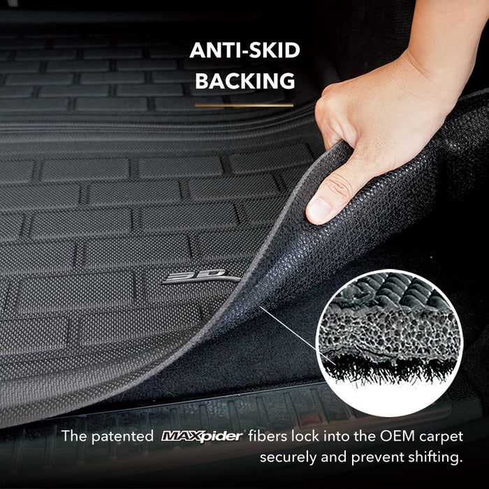 3D MAXpider Cargo Mat For AUDI Q3 (8U) 2015-2018 KAGU BLACK STOWABLE CARGO LINER3D MAXpider