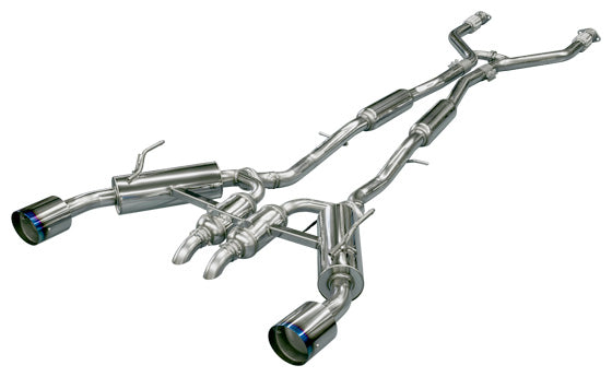 HKS Full Dual Ti Tip Exhaust System For 2014-2024 Infiniti Q50 VQ37HR/VR30DDTT