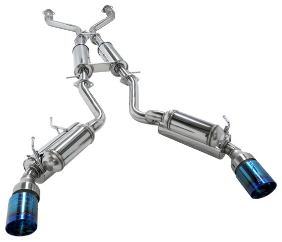 HKS Full Dual Ti Tip Exhaust System For 2008-21 Nissan 370Z/Z34