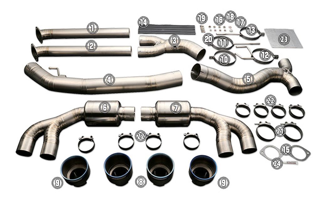 Tomei Ti Exhaust Replacement Part for GTR R35 TB6070-NS01A - Muffler Band RH2 #13 w/Rubber #14