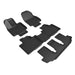 3D MAXpider Floor Mat For TOYOTA HIGHLANDER 2020-2024 HYBRID 2ND ROW BENCH KAGU BLACK R1 R2 R33D MAXpider