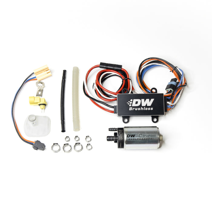 DeatschWerks DW440 440Lph Brushless Fuel Pump w/PWM Controller & Install Kit for 2015+ Ford Mustang GT