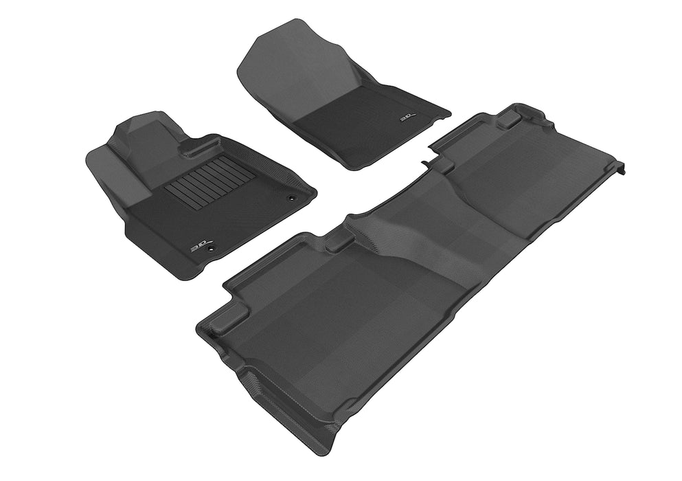 3D MAXpider Floor Mat For TOYOTA TUNDRA DOUBLE CAB 2014-2021 KAGU BLACK R1 R23D MAXpider