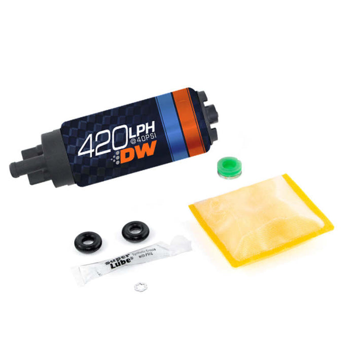 Deatschwerks DW420 420Lph In-Tank Fuel Pump w/Install Kit for 03-06 Mitsubishi EVO 8/9