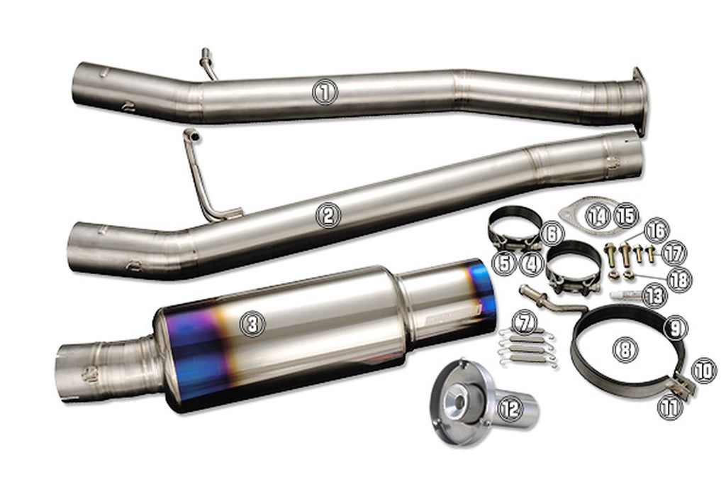 Tomei Ti Exhaust Replacement Part for GDB E-G JDM TB6090-SB01B - Muffler #3