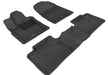 3D MAXpider Floor Mat For DODGE DURANGO 5-SEAT 2012-2024 KAGU BLACK R1 R2 (2 POSTS ON FRONT PASSENGER'S FLOOR)3D MAXpider