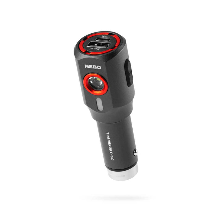 NEBO Transport 400 2-In-1 Car Charger and FlashlightNEBO