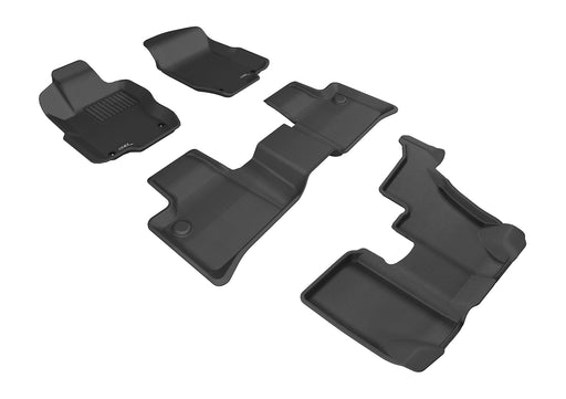 3D MAXpider Floor Mat For MERCEDES-BENZ GL-CLASS (X164) 2007-2012 KAGU BLACK R1 R2 R33D MAXpider