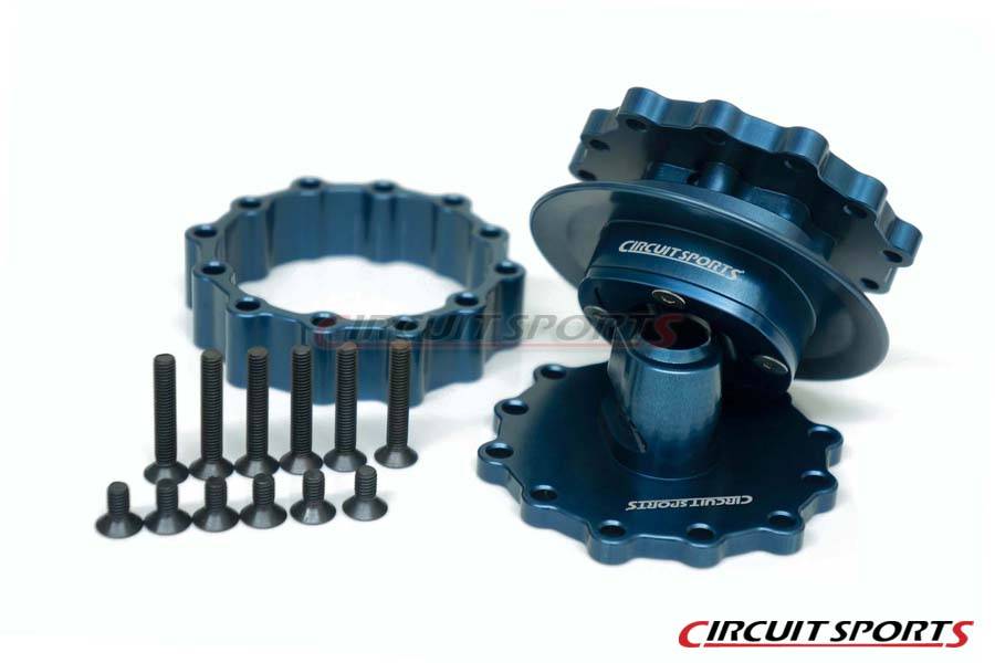 Circuit Sports Steering Wheel Quick Release Kit Ver. 3 - 47mm - Gunmetal Blue