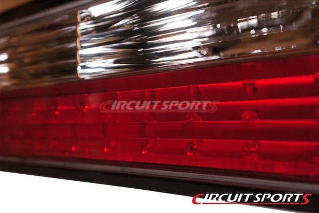 Circuit Sports Rear Clear Tail Light Kit LED Type for 89-94 Nissan S13 Coupe