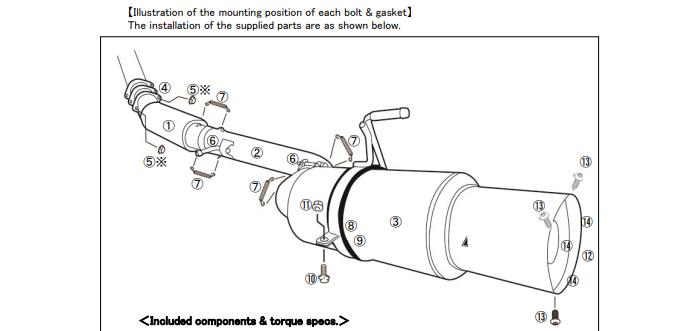 Tomei Ti Exhaust Replacement Part for 350Z TB6090-NS04A - Main Pipe B #2