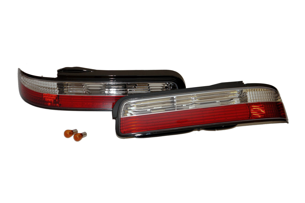 Circuit Sports Rear Clear Tail Light Kit LED Type for 89-94 Nissan S13 Coupe