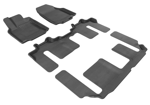 3D MAXpider Floor Mat For MAZDA CX-9 2007-2015 KAGU BLACK R1 R2 R33D MAXpider