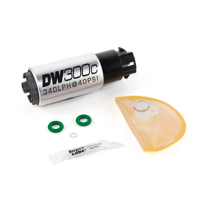 DeatschWerks DW300C 340Lph Compact Fuel Pump w/Install Kit for 08-14 Subaru WRX / 08-21 Subaru STI